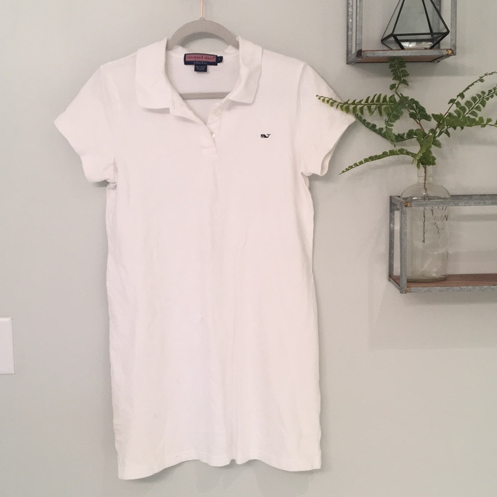Vineyard Vines White Polo Dress Sz L
